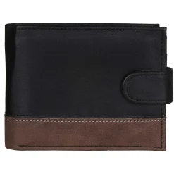 Men's Rfid Wallet Black & Tan><noscript><img width=