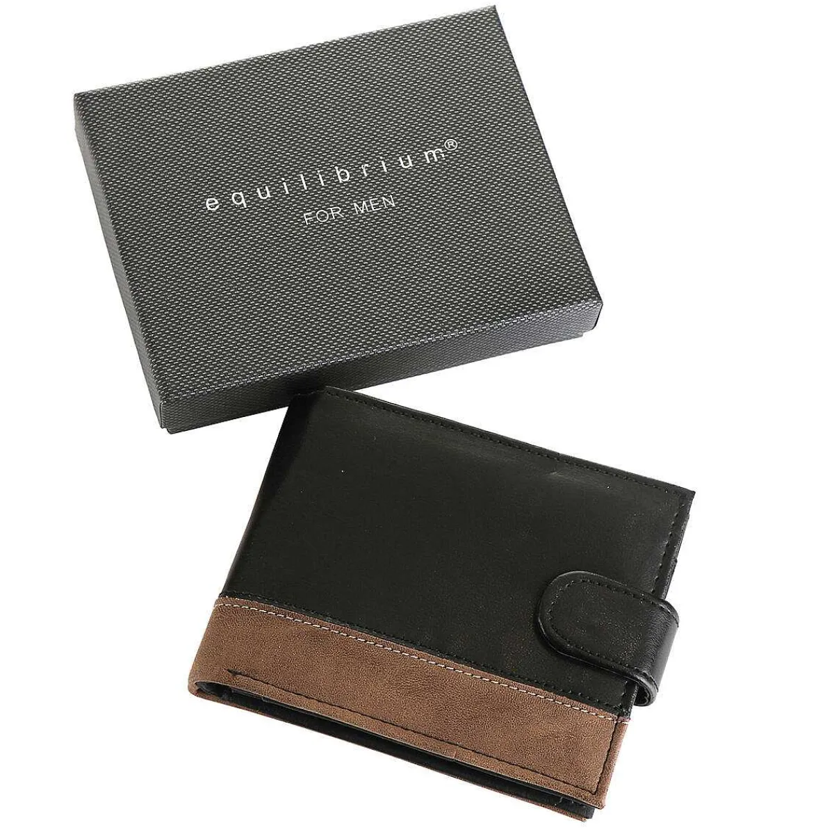 Men's Rfid Wallet Black & Tan>Equilibrium Flash Sale