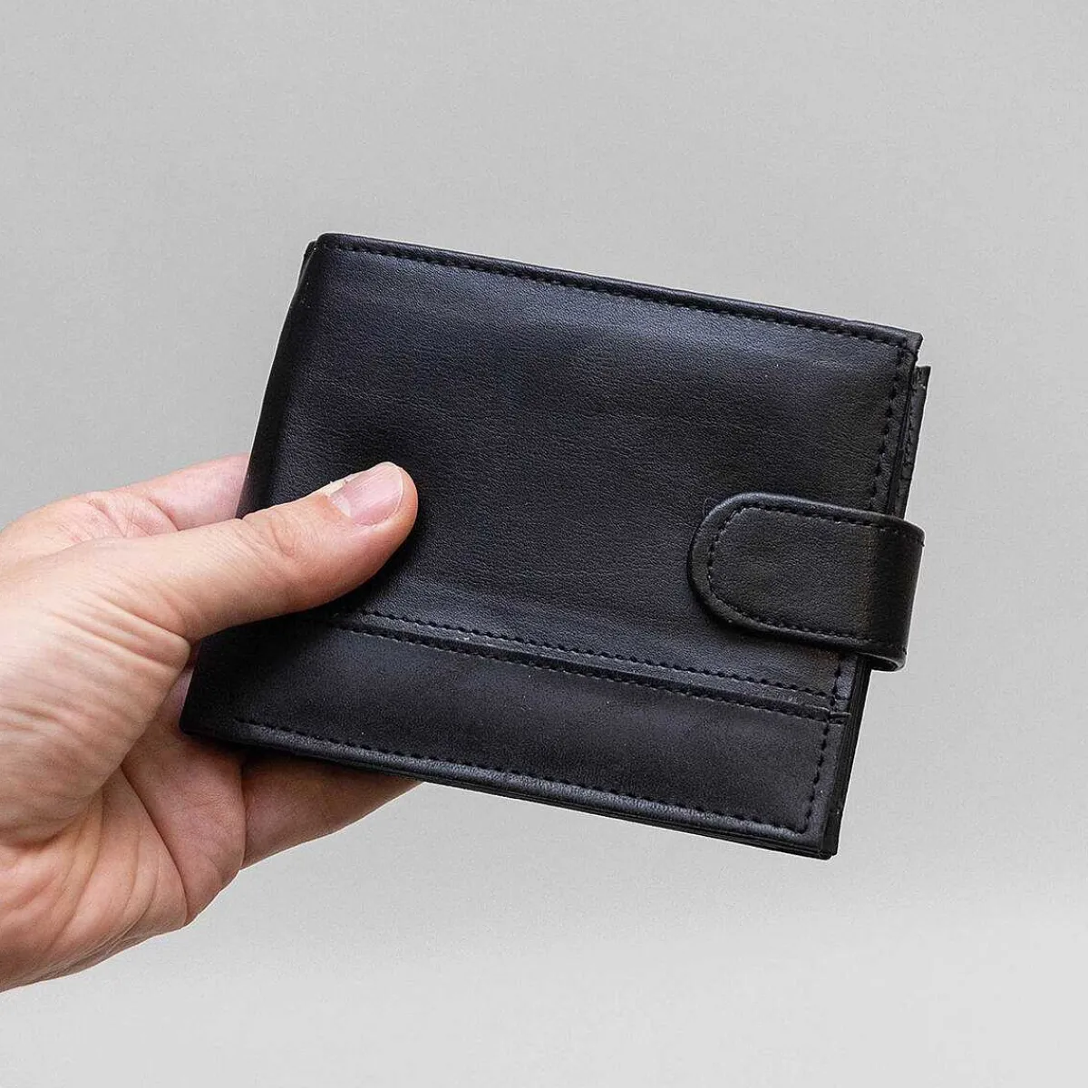 Men's Rfid Wallet Black & Grey>Equilibrium Outlet