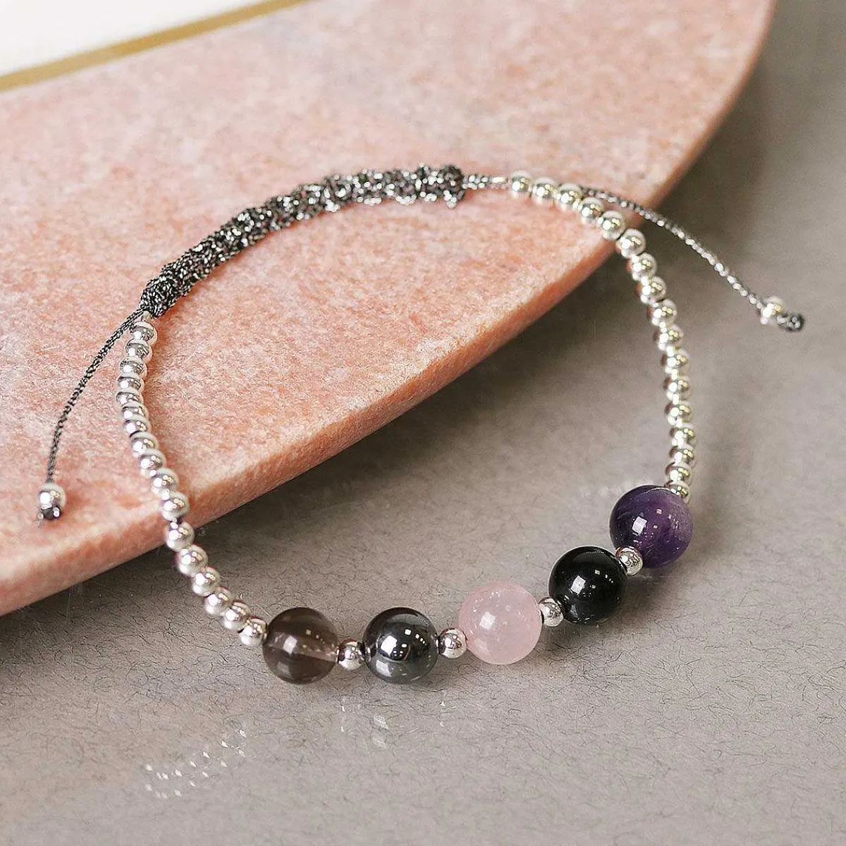 Protection Woven Gem Stone Bracelet>Equilibrium Hot