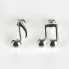 Silver Plated Music Collection Odd Notes Earrings>Equilibrium Fashion