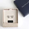 Silver Plated Celtic Knotted Heart Stud Earrings>Equilibrium Best Sale