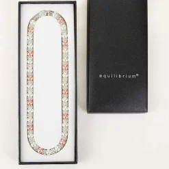 Silver Plated Pink Pearl Lace Necklace><noscript><img width=