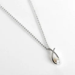 Silver Plated Fresh Water Pearl Kiss Necklace>Equilibrium Flash Sale