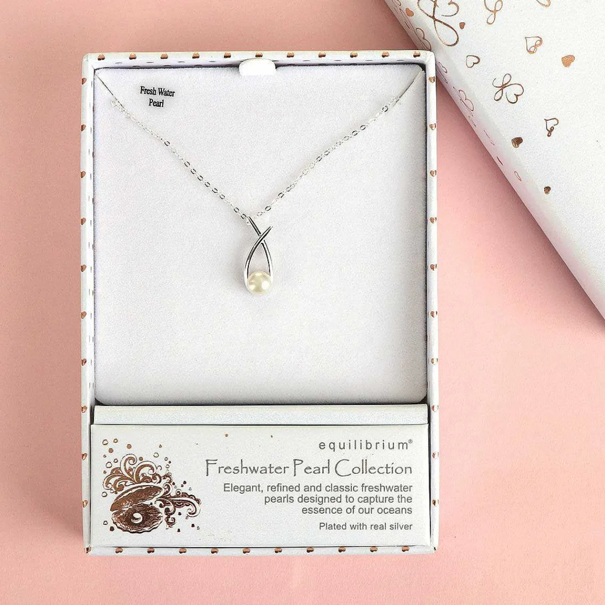 Silver Plated Fresh Water Pearl Kiss Necklace>Equilibrium Flash Sale