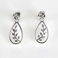 Silver Plated Back To Nature Fern Teardrop Earrings>Equilibrium Cheap