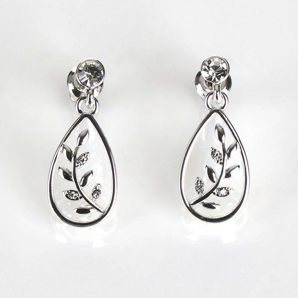 Silver Plated Back To Nature Fern Teardrop Earrings>Equilibrium Cheap