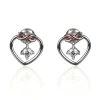 Two Tone Kiss Collection Eternal Heart Stud Earrings>Equilibrium Sale