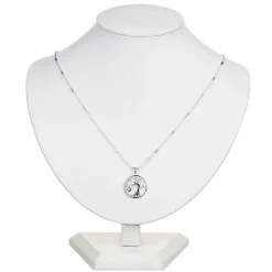 Two Tone Tree Dangly Heart Necklace>Equilibrium Discount