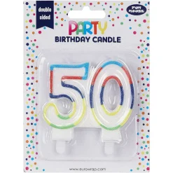50Th Birthday Candle>Eurowrap Fashion