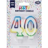 40Th Birthday Candle>Eurowrap Outlet