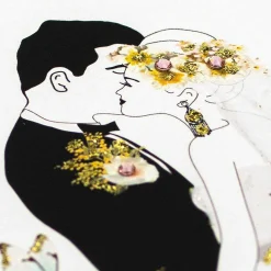 Bride & Groom Butterflies Luxury Wedding Day Card><noscript><img width=