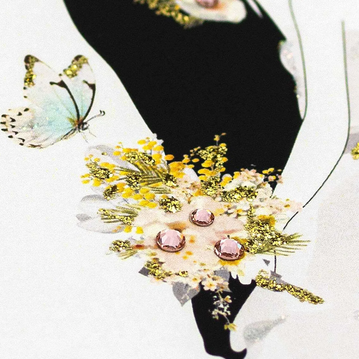 Bride & Groom Butterflies Luxury Wedding Day Card>Five Dollar Shake Clearance