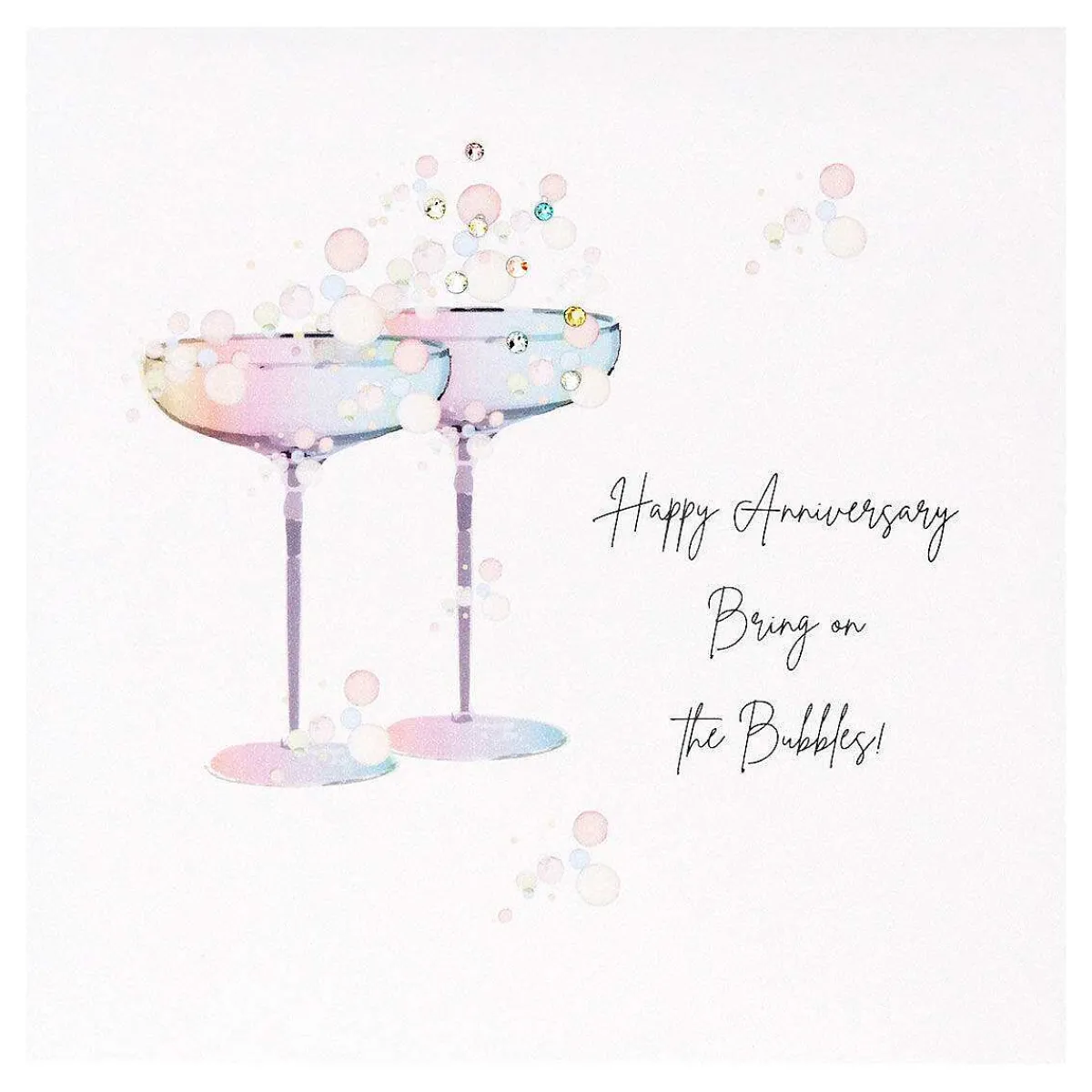 Bring On The Bubbles Luxury Anniversary Card>Five Dollar Shake Store