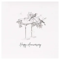 Champagne & Birds Luxury Anniversary Card>Five Dollar Shake Cheap