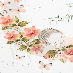 Mimosa Moon Baby Girl New Baby Card><noscript><img width=