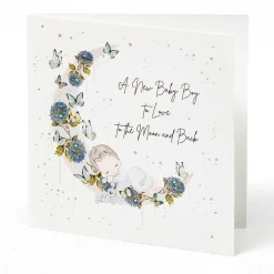 Mimosa Moon Baby Boy New Baby Card>Five Dollar Shake Fashion