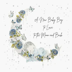 Mimosa Moon Baby Boy New Baby Card>Five Dollar Shake Fashion