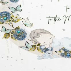 Mimosa Moon Baby Boy New Baby Card><noscript><img width=