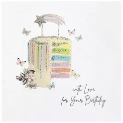 Rainbow Cake Luxury Birthday Card>Five Dollar Shake Best