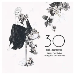 The Midnight Garden 30 And Gorgeous Luxury Birthday Card>Five Dollar Shake Flash Sale