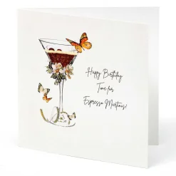 Time For Espresso Martinis Luxury Birthday Card>Five Dollar Shake Online