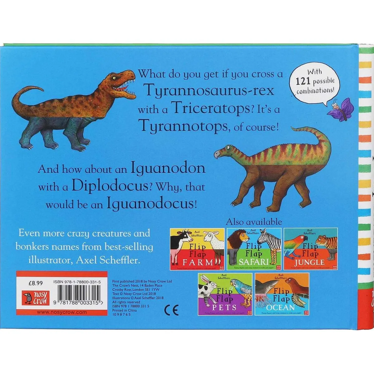Flip Flap Dinosaurs Book>Temptation Gifts Fashion
