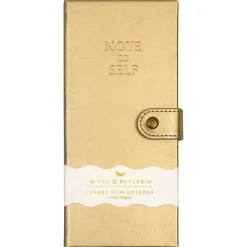 'Note To Self' Gold Luxury Slim Notepad><noscript><img width=