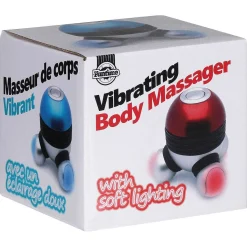 Vibrating Body Massager With Led Lights Red>Funtime Store