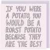 G Mosley 'Roast Potato' Greetings Card>Temptation Gifts Fashion