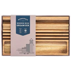 Gentlemen's Hardware Wooden Desk Organiser With Phone Stand>Gentlemen's Hardware Shop
