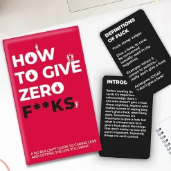 How To Give Zero F*Cks 100 Card Pack>Gift Republic Outlet