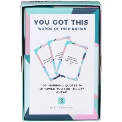 You Got This! 100 Inspirational Quote Cards>Gift Republic Hot