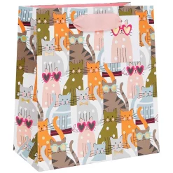 Cats Medium Gift Bag>Glick Clearance