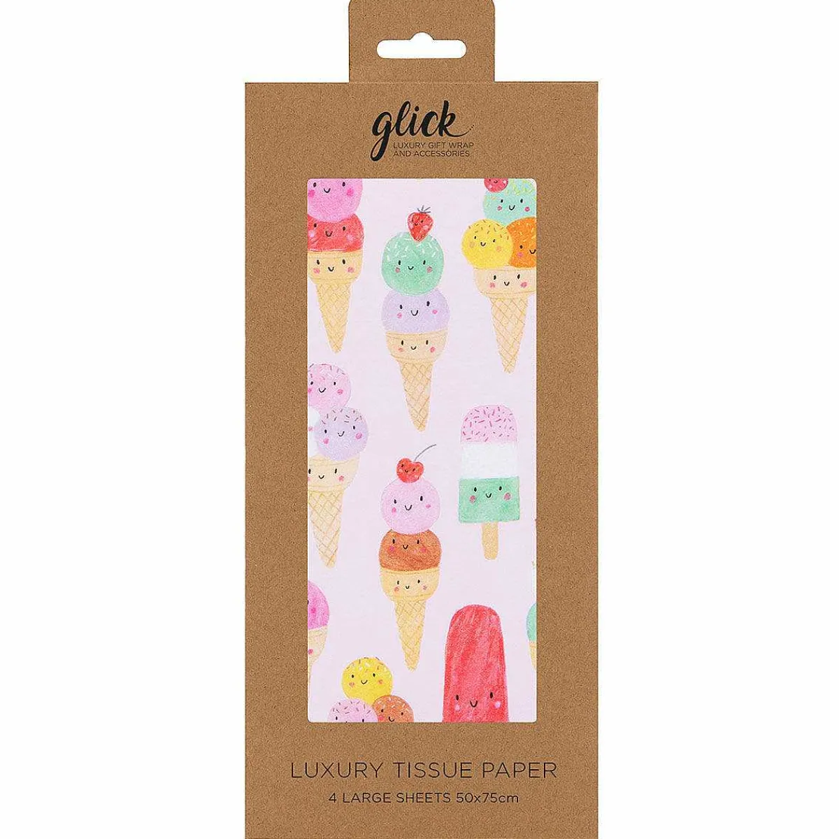 Kate Mcfarlane Cool Ice Cream Tissue Paper>Glick New