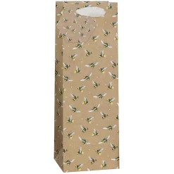Kraft Bees Bottle Gift Bag>Glick Sale