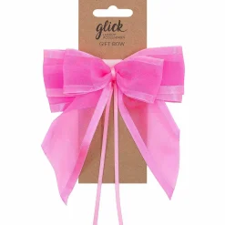 Neon Pink Luxury Ribbon Bow>Glick Discount