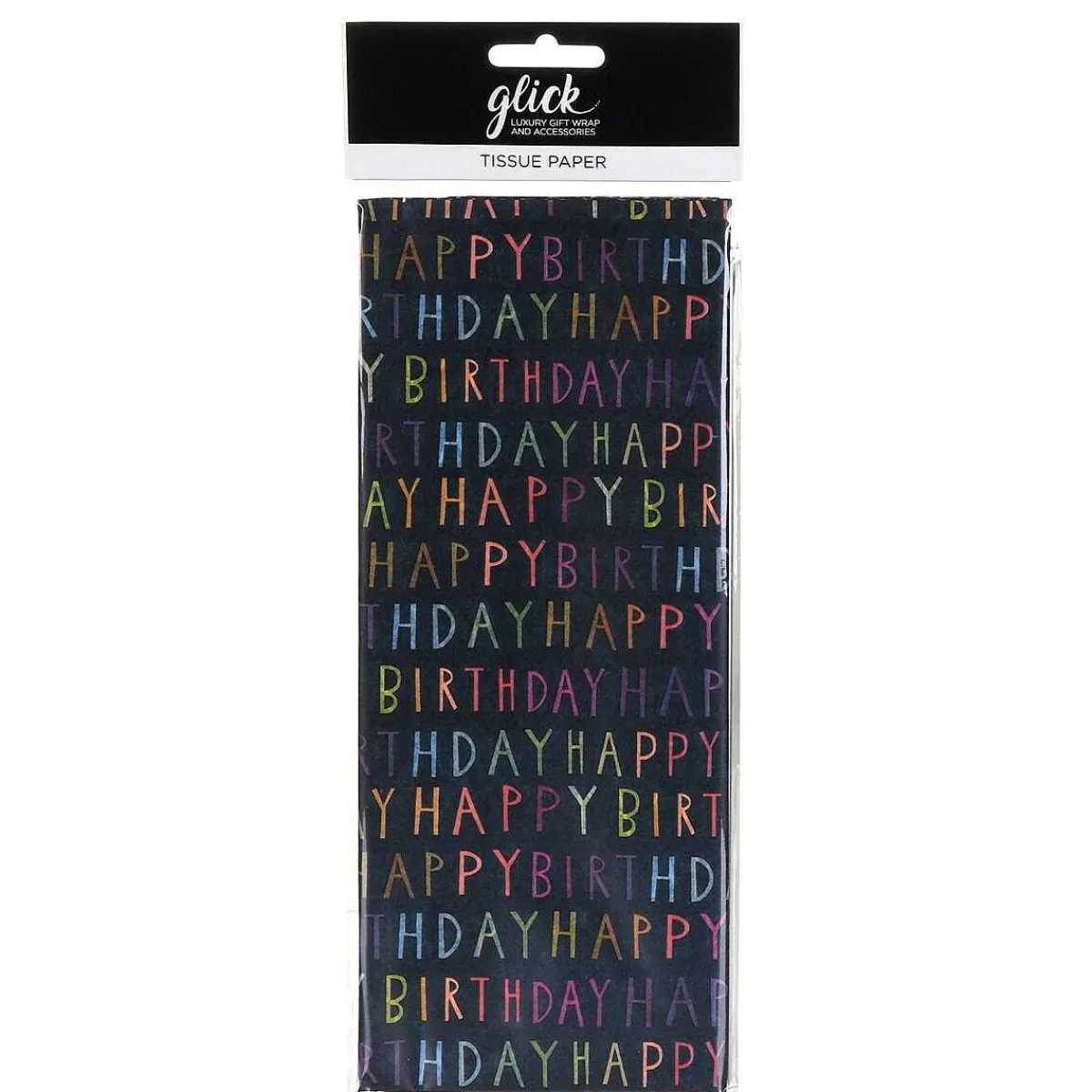 Paper Salad Birthday Script Blue Tissue Paper>Glick Store