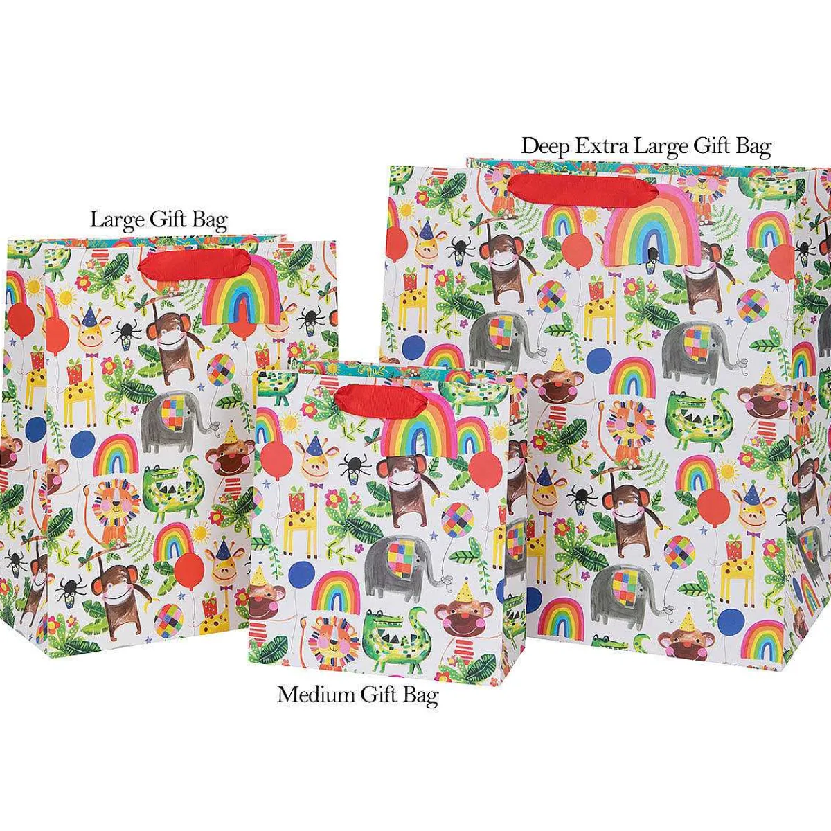 Paper Salad Jungle Animals Medium Gift Bag>Glick New