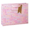 Paper Salad Pink Birthday Script Landscape Large Gift Bag>Glick Sale