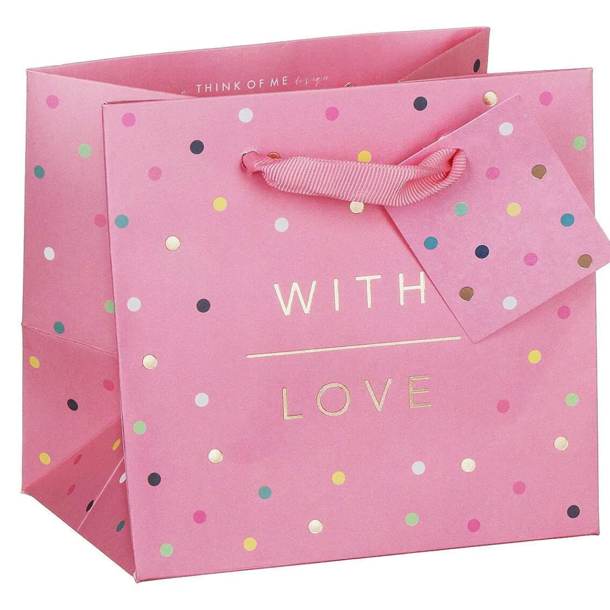 Pink Spots With Love Short Gift Bag>Glick Best Sale