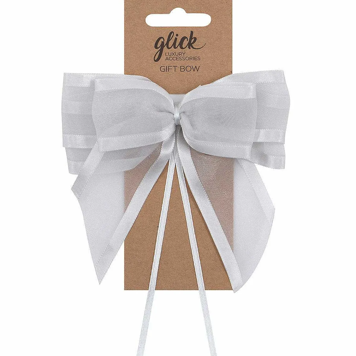 Silver Luxury Ribbon Bow>Glick Online