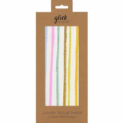 Stephanie Dyment Multi Stripes Tissue Paper>Glick New