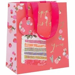 Stephanie Dyment Rainbow Cake Medium Birthday Gift Bag>Glick Flash Sale