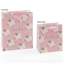 Stephanie Dyment Sheep Pink Large Gift Bag>Glick Best
