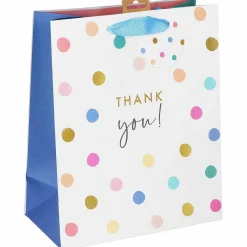 Thank You Polka Dots Large Gift Bag>Glick Clearance