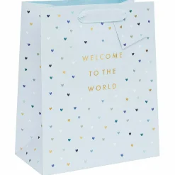 'Welcome To The World' Blue Large Gift Bag>Glick Hot