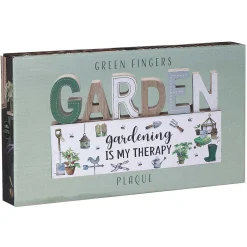 Green Fingers 'Gardening Is My Therapy' Plaque>Temptation Gifts Online