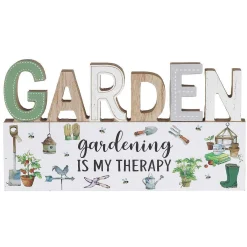 Green Fingers 'Gardening Is My Therapy' Plaque>Temptation Gifts Online