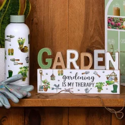 Green Fingers 'Gardening Is My Therapy' Plaque><noscript><img width=